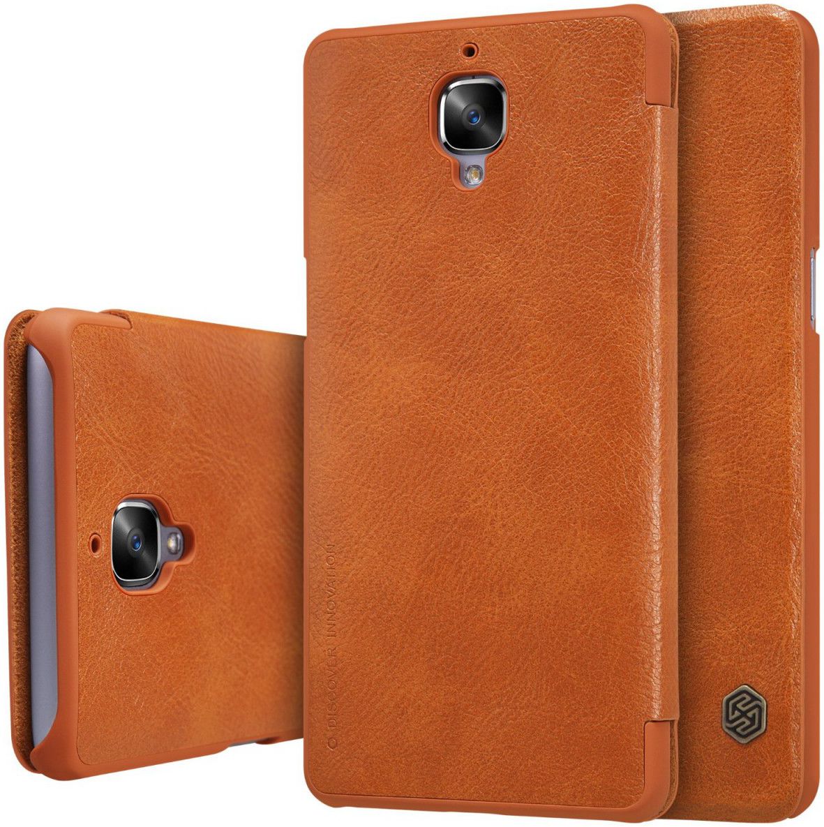 Nillkin Qin Book Case OnePlus 3T / 3 Bruin afbeelding 1