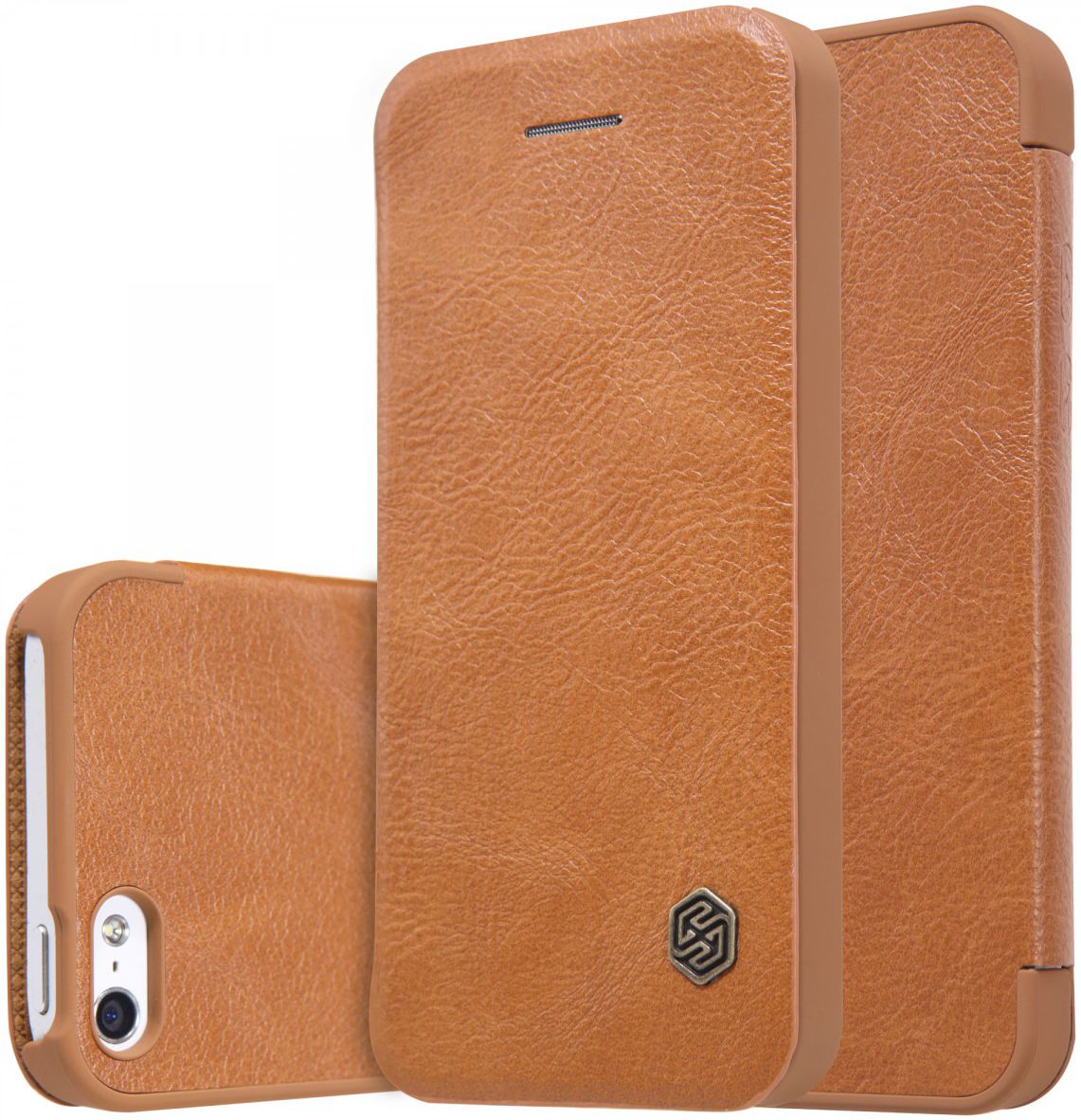 Nillkin Qin Book Apple iPhone 5(S)/SE Bruin afbeelding 1