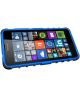 Microsoft Lumia 650 Hoesje anti-slip stand Zwart Blauw