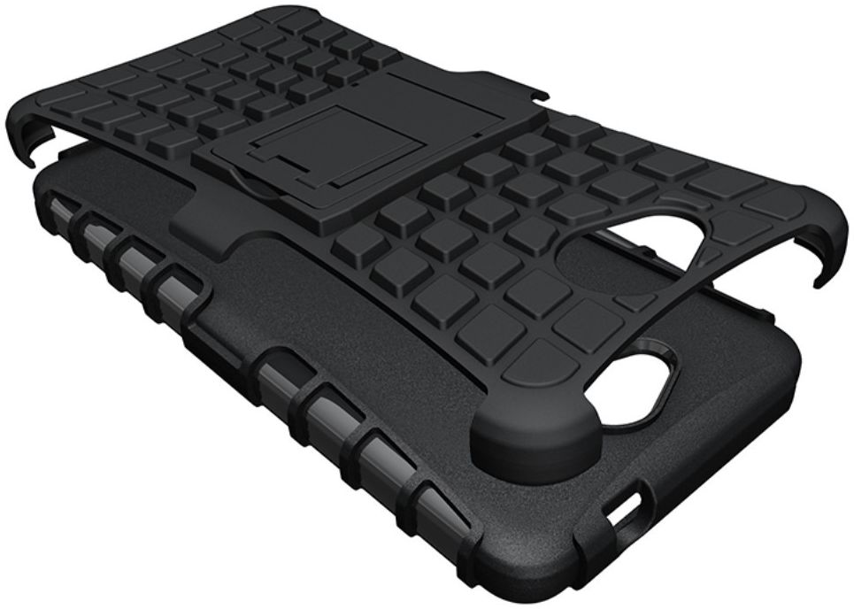 Microsoft Lumia 650 Hoesje anti-slip stand Zwart afbeelding 3