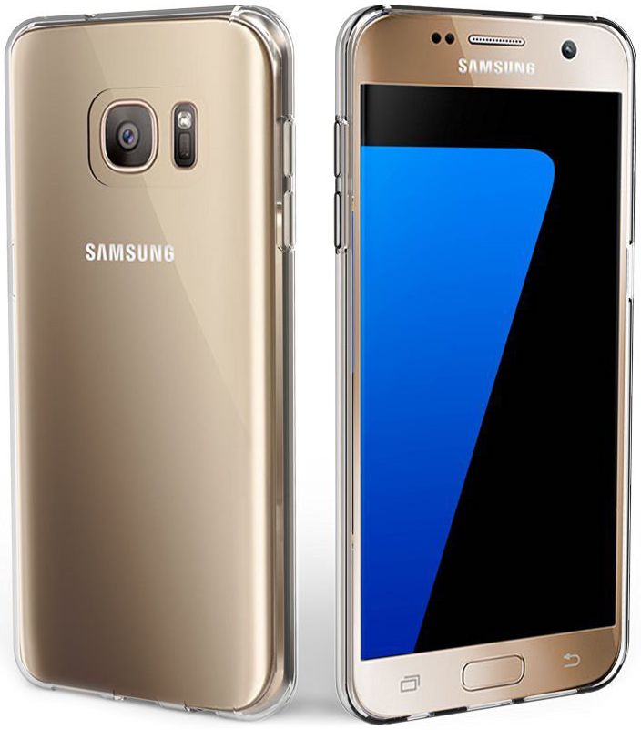 Samsung Galaxy S7 Hoesje Dun TPU Transparant afbeelding 5