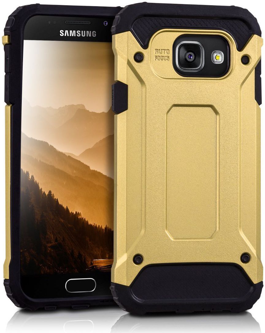 Samsung Galaxy A3 (2016) Hybride Hoesje Goud afbeelding 1