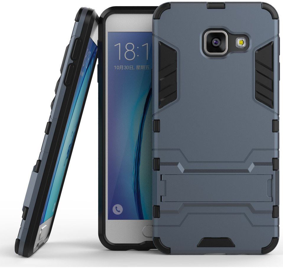 Hybride Samsung Galaxy A3 (2016) Hoesje Blauw afbeelding 3
