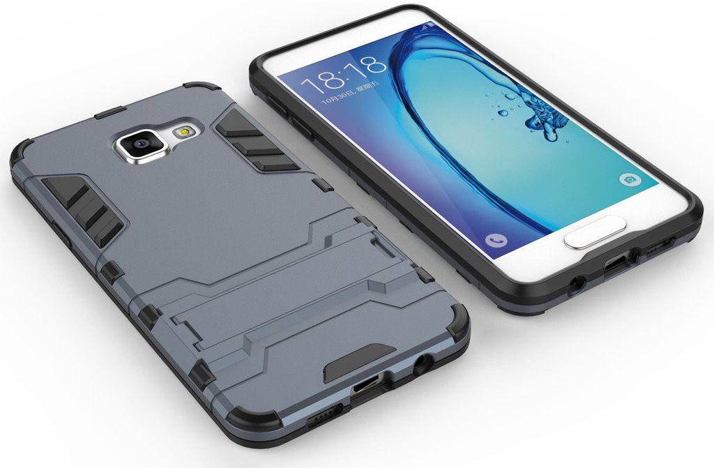 Hybride Samsung Galaxy A3 (2016) Hoesje Blauw afbeelding 5