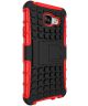 Samsung Galaxy A3 (2016) Hybride Stand Hoesje Rood