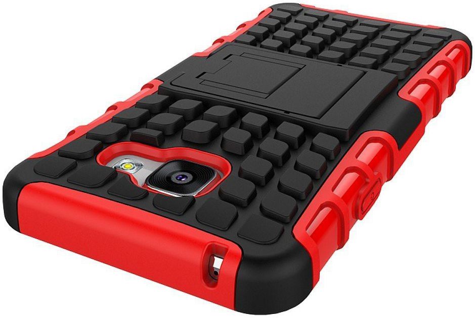 Samsung Galaxy A3 (2016) Hybride Stand Hoesje Rood afbeelding 3