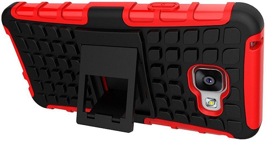 Samsung Galaxy A3 (2016) Hybride Stand Hoesje Rood afbeelding 4