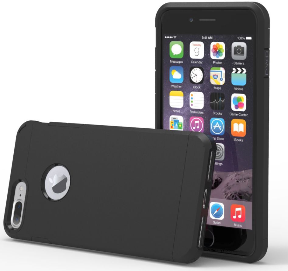 Apple iPhone 7 Plus / 8 Plus Hybride Cover Zwart afbeelding 3