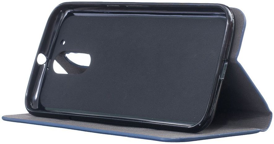 Motorola Moto G4 Plus Linnen Textuur Flip Hoesje Gray afbeelding 3