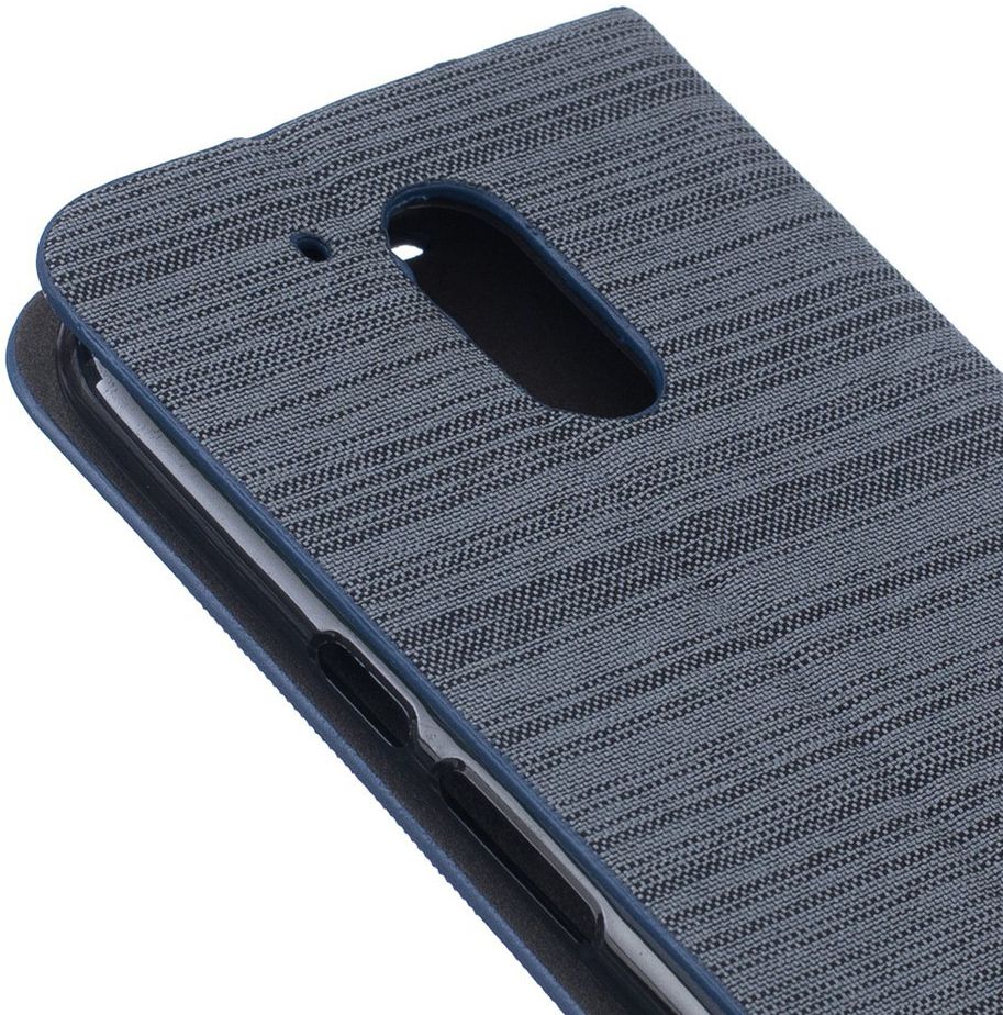 Motorola Moto G4 Plus Linnen Textuur Flip Hoesje Gray afbeelding 7