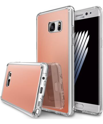Ringke Spiegel Hoesje Samsung Galaxy Note 7 Rose Gold Hoesjes