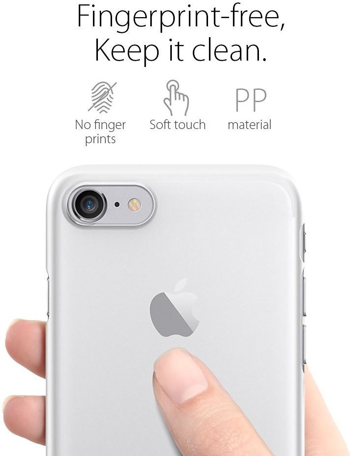 Spigen AirSkin Apple iPhone 7 / 8 Case Transparant afbeelding 3