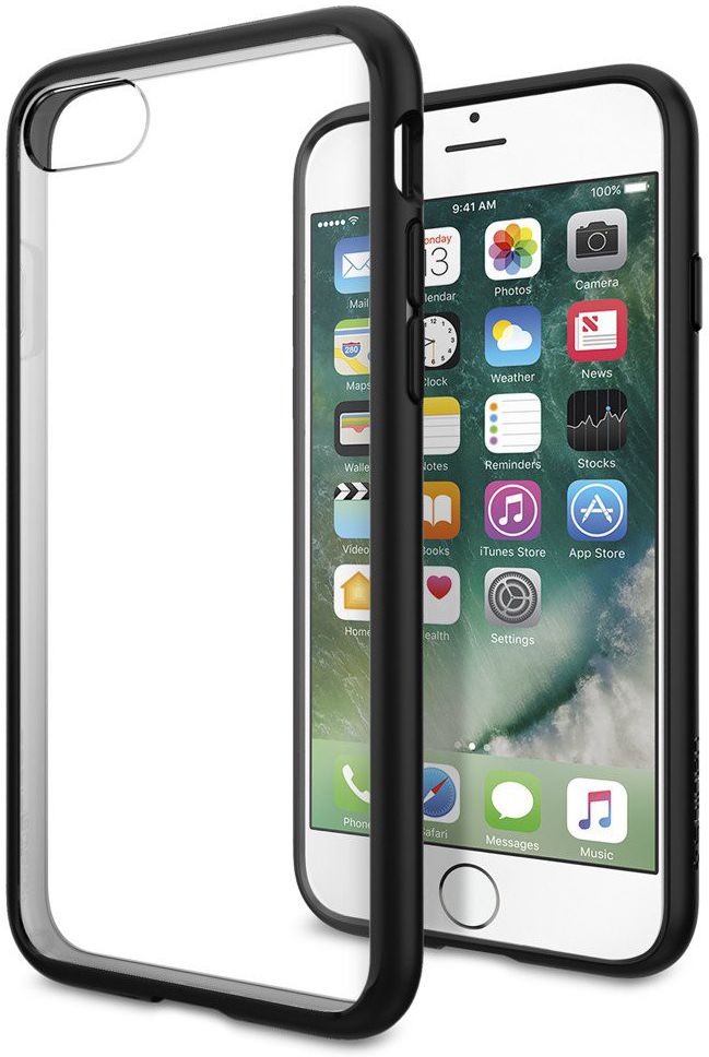 Spigen Ultra Hybrid Case Apple iPhone 7 / 8 Black afbeelding 1