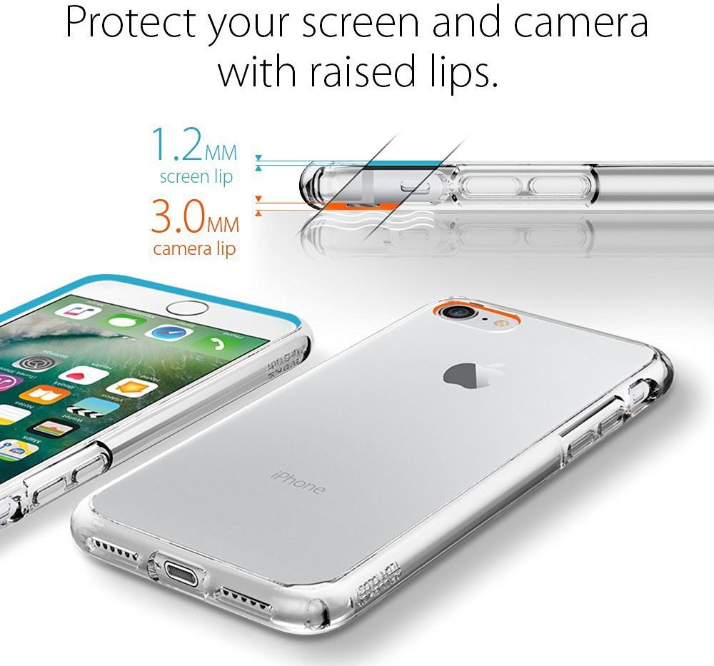 Spigen Ultra Hybrid Case Apple iPhone 7 / 8 Crystal Clear afbeelding 7