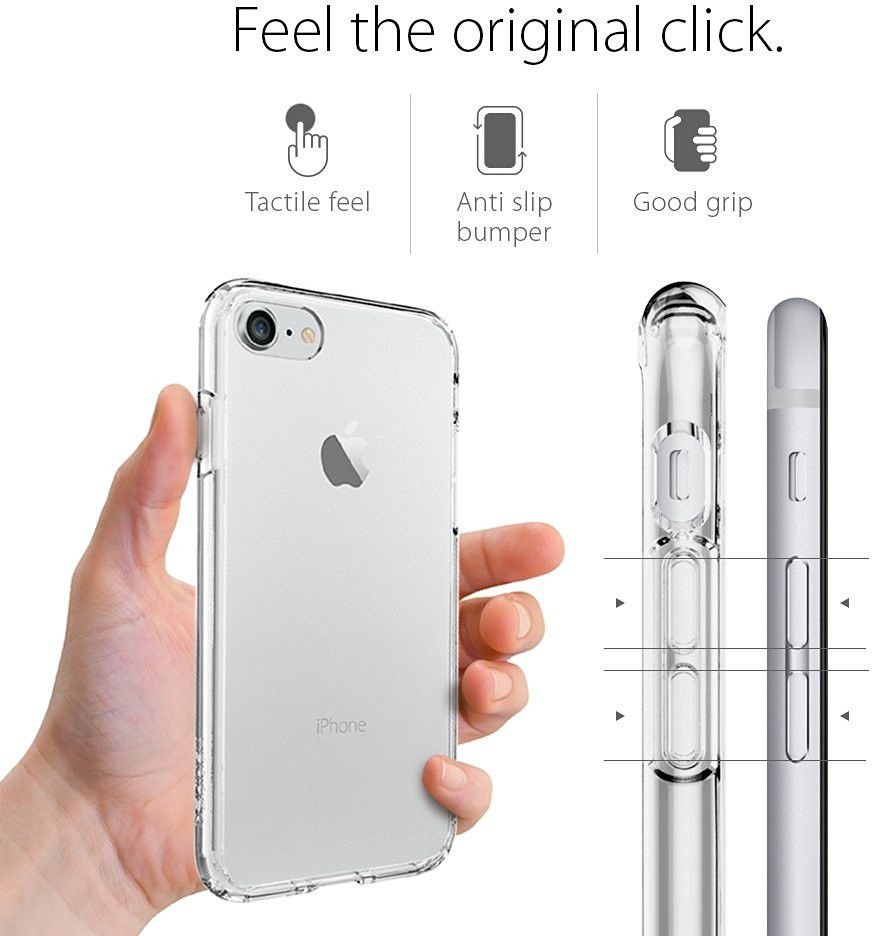 Spigen Ultra Hybrid Case Apple iPhone 7 / 8 Crystal Clear afbeelding 8