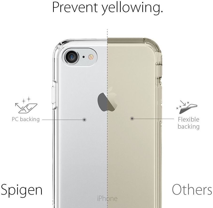 Spigen Ultra Hybrid Case Apple iPhone 7 / 8 Crystal Clear afbeelding 9