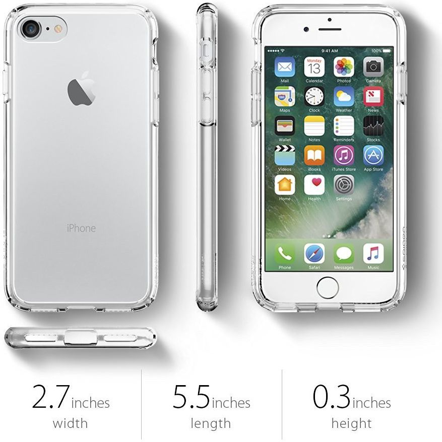 Spigen Ultra Hybrid Case Apple iPhone 7 / 8 Crystal Clear afbeelding 10