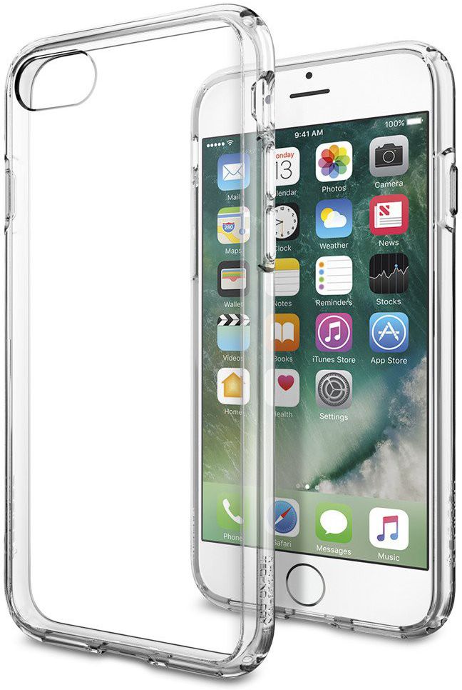 Spigen Ultra Hybrid Case Apple iPhone 7 / 8 Crystal Clear afbeelding 1