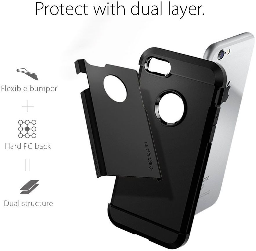 Spigen Tough Armor Case Apple iPhone 7 Black afbeelding 3