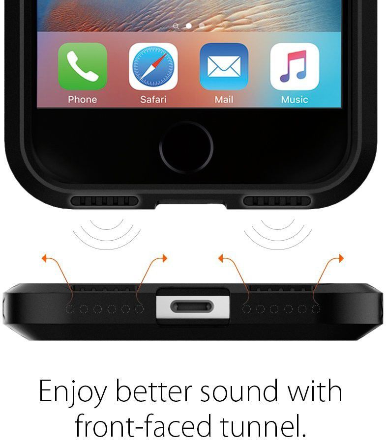 Spigen Tough Armor Case Apple iPhone 7 Black afbeelding 8
