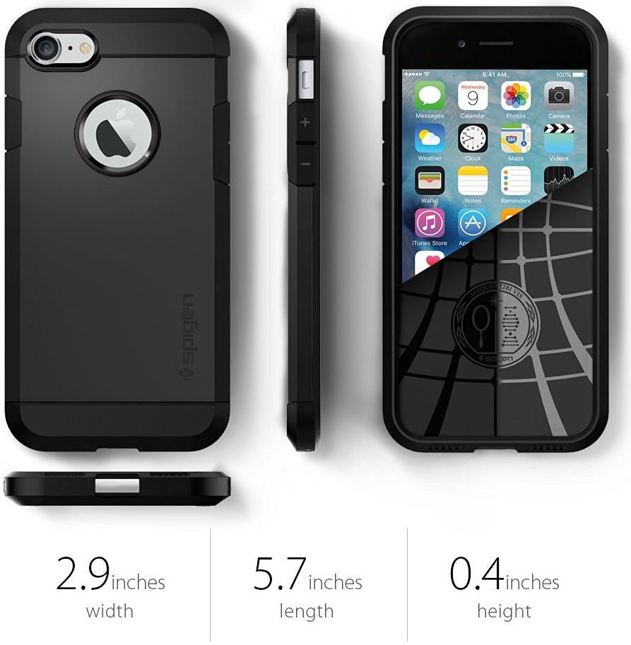 Spigen Tough Armor Case Apple iPhone 7 Black afbeelding 9