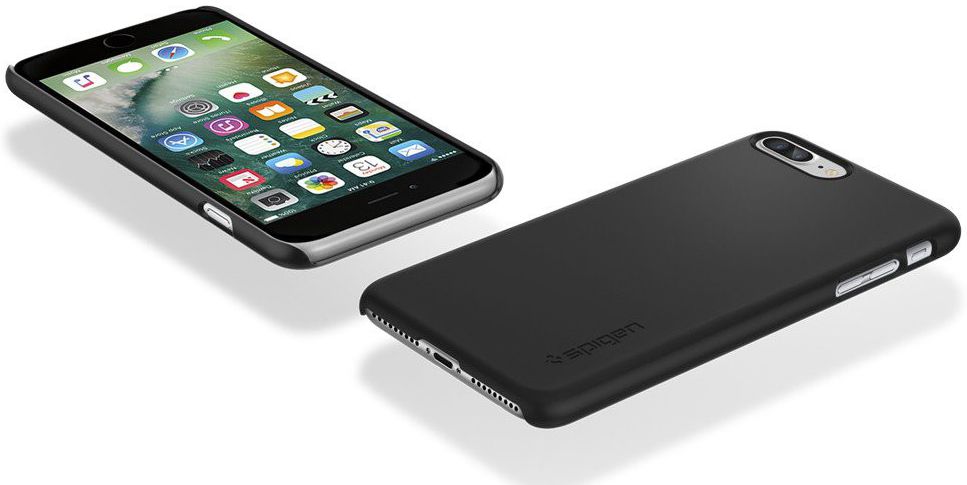 Spigen Thin Fit Case Apple iPhone 7 Plus / 8 Plus Zwart afbeelding 12