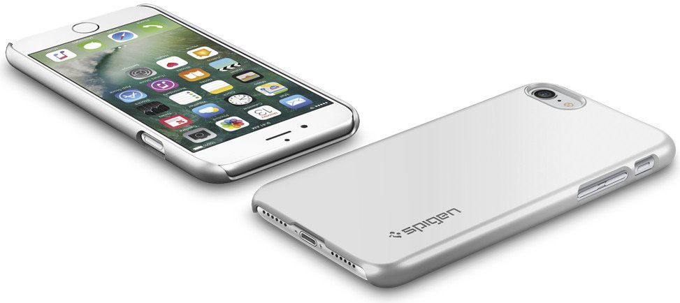 Spigen Thin Fit Case Apple iPhone 7 / 8 Zilver afbeelding 6