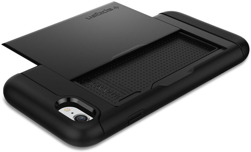 Spigen Slim Armor Card Holder Case Apple iPhone 7 / 8 Black afbeelding 16