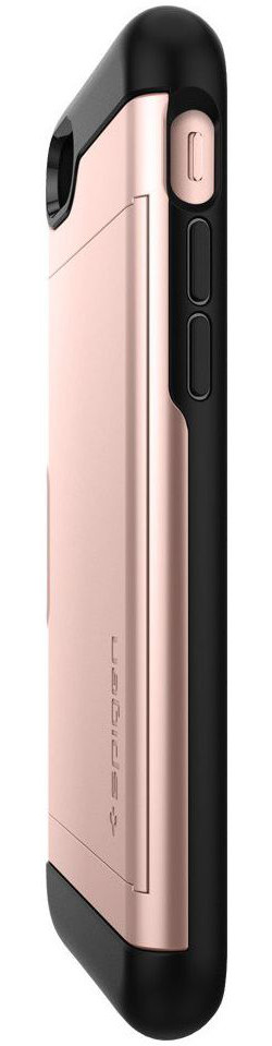 Spigen Slim Armor Card Holder Case Apple iPhone 7 / 8 Rose Gold afbeelding 12