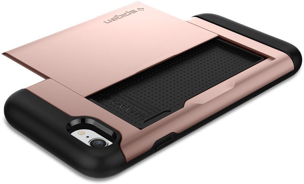 Spigen Slim Armor Card Holder Case Apple iPhone 7 / 8 Rose Gold afbeelding 15