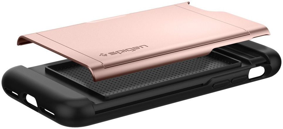 Spigen Slim Armor Card Holder Case Apple iPhone 7 / 8 Rose Gold afbeelding 16