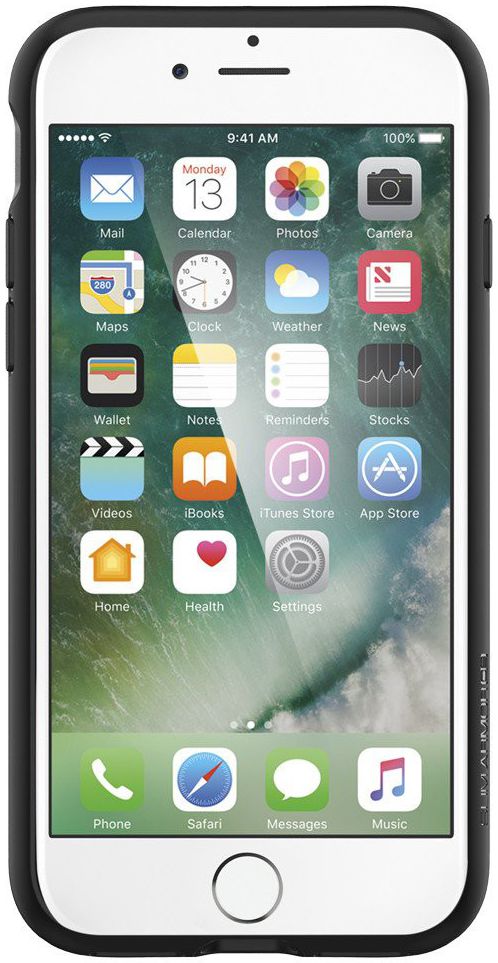 Spigen Slim Armor Card Holder Case Apple iPhone 7 / 8 Gunmetal afbeelding 11