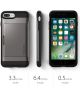 Spigen Slim Armor Card Holder Case Apple iPhone 7 Plus/8 Plus Gunmetal