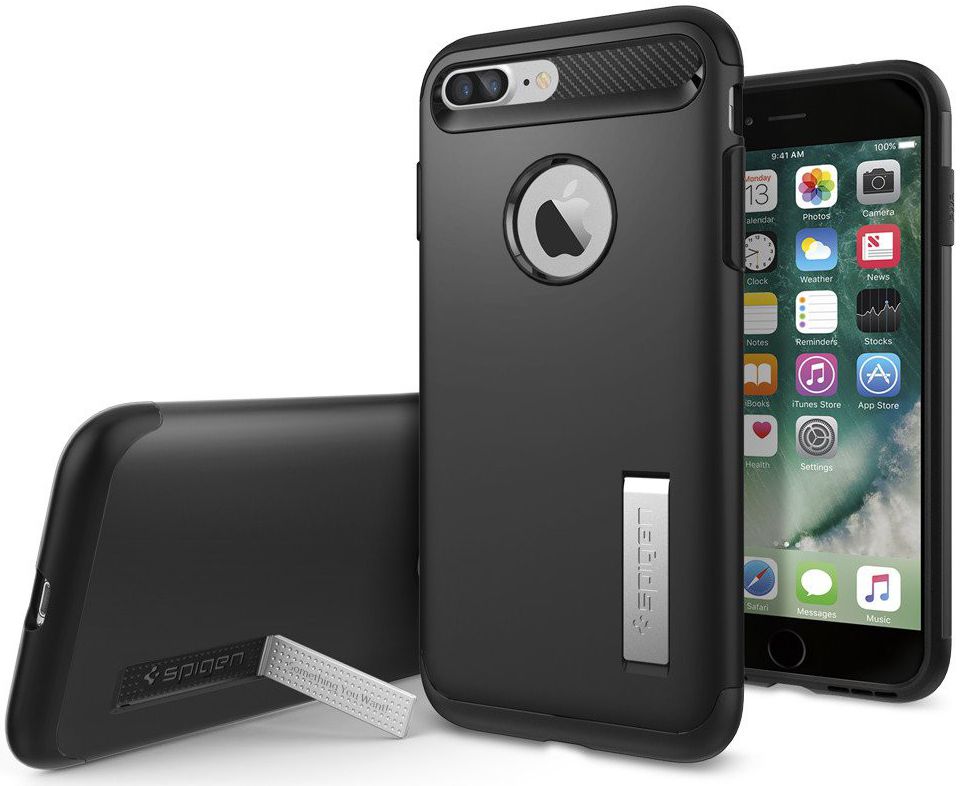 Spigen Slim Armor Apple iPhone 7 Plus / 8 Plus Hoesje Black afbeelding 10