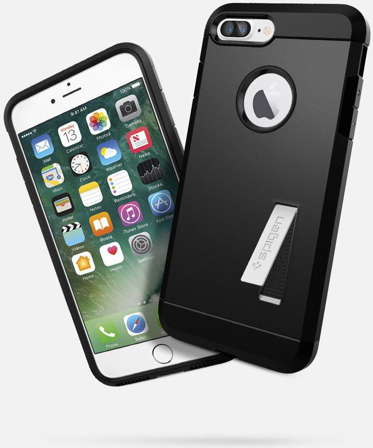 Spigen Slim Armor Apple iPhone 7 Plus / 8 Plus Hoesje Black afbeelding 6