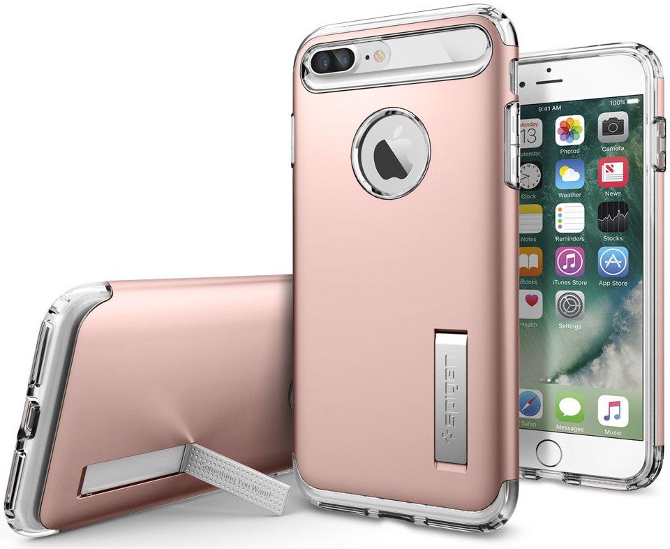 Spigen Slim Armor Apple iPhone 7 Plus / 8 Plus Hoesje Rose Gold afbeelding 12