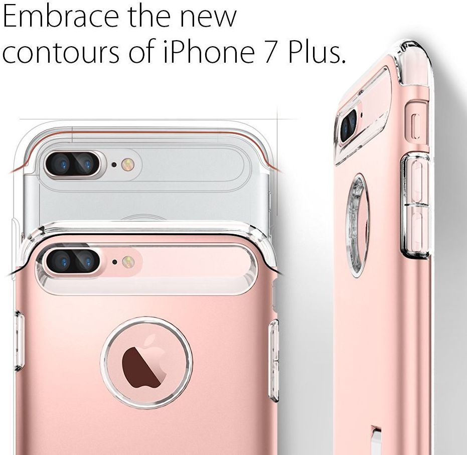 Spigen Slim Armor Apple iPhone 7 Plus / 8 Plus Hoesje Rose Gold afbeelding 6