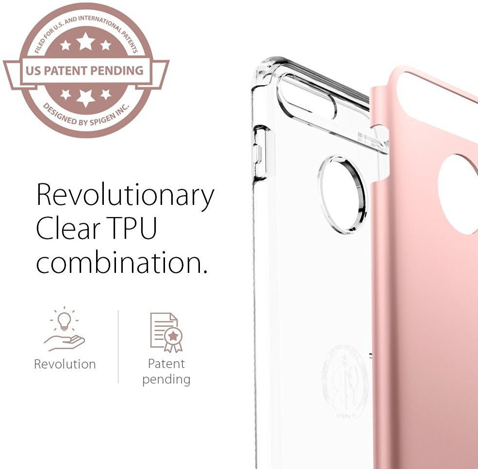 Spigen Slim Armor Apple iPhone 7 Plus / 8 Plus Hoesje Rose Gold afbeelding 5