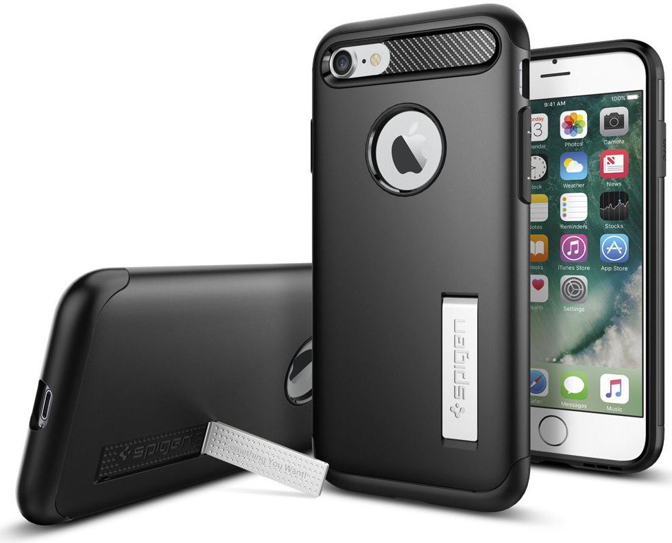 Spigen Slim Armor Apple iPhone 7 Hoesje Black afbeelding 11