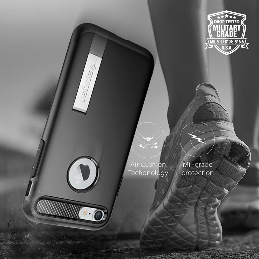 Spigen Slim Armor Apple iPhone 7 Hoesje Black afbeelding 5