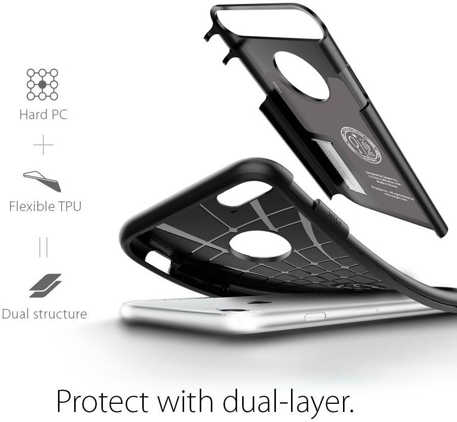 Spigen Slim Armor Apple iPhone 7 Hoesje Black afbeelding 9