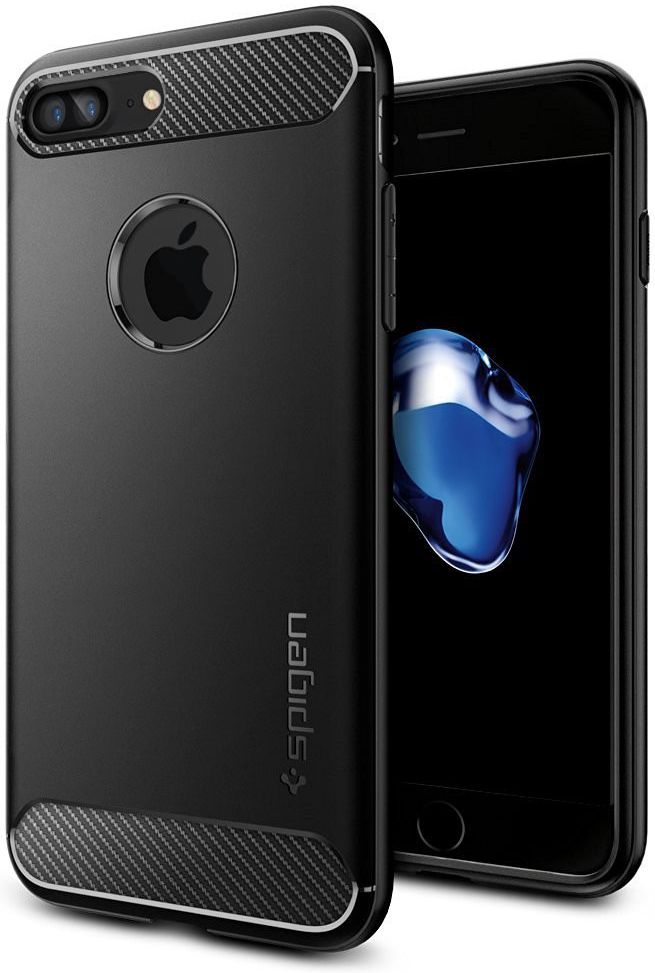 Spigen Rugged Armor Case Apple iPhone 7 Plus / 8 Plus Zwart afbeelding 1