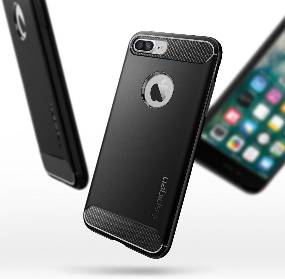 Spigen Rugged Armor Case Apple iPhone 7 Plus / 8 Plus Zwart afbeelding 2
