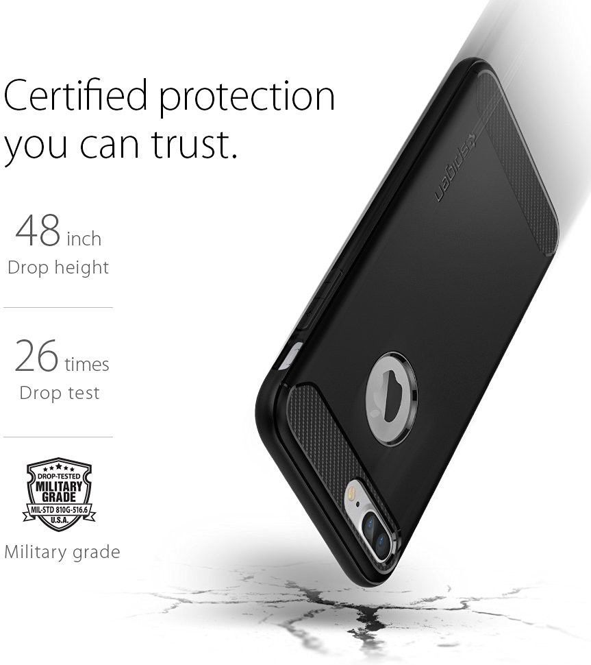 Spigen Rugged Armor Case Apple iPhone 7 Plus / 8 Plus Zwart afbeelding 7