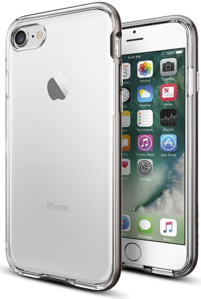 Spigen Neo Hybrid Crystal Case iPhone 7 / 8 Gunmetal afbeelding 7