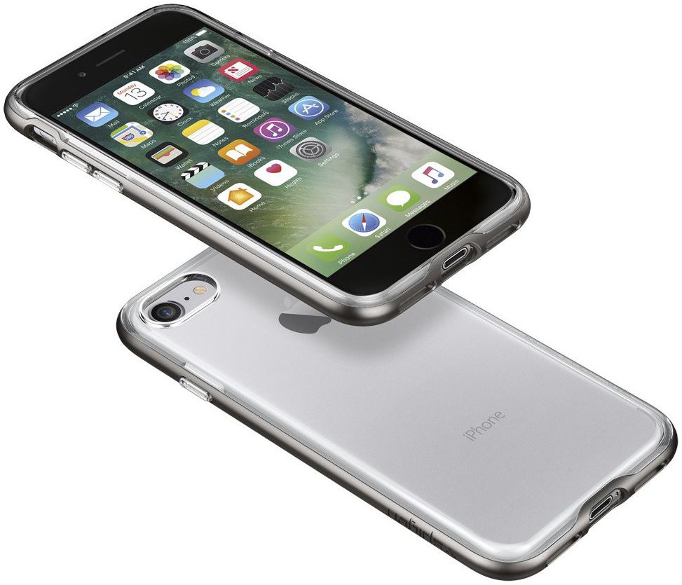 Spigen Neo Hybrid Crystal Case iPhone 7 / 8 Gunmetal afbeelding 16