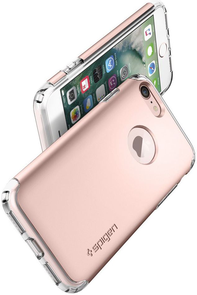 Spigen Hybrid Armor Hoesje Apple iPhone 7 Roze Goud afbeelding 2