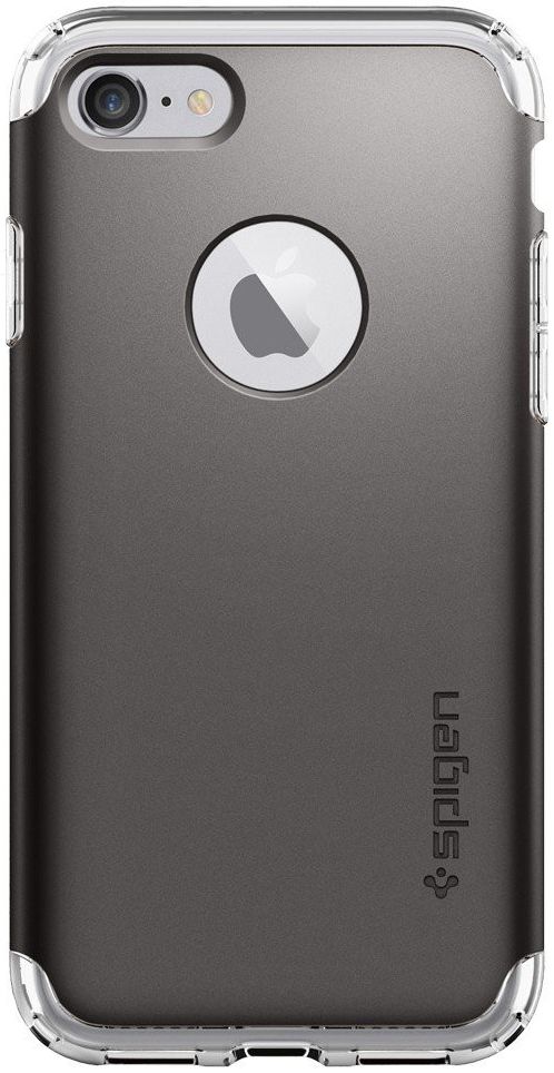 Spigen Hybrid Armor Hoesje Apple iPhone 7 Gunmetal afbeelding 4