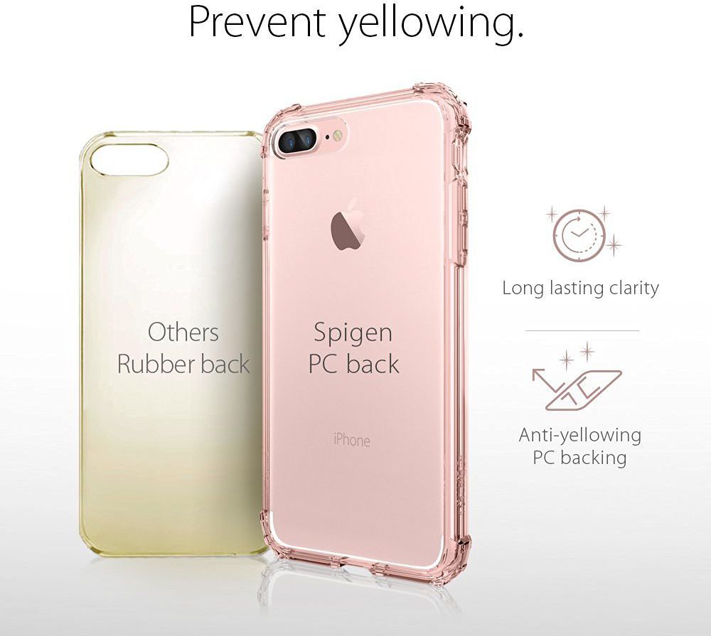 Spigen Crystal Shell Hoesje Apple iPhone 7 Plus / 8 Plus Rose afbeelding 7