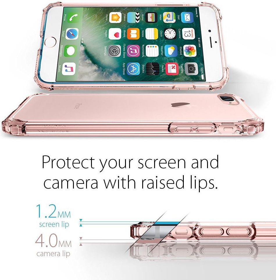 Spigen Crystal Shell Hoesje Apple iPhone 7 Plus / 8 Plus Rose afbeelding 9